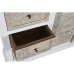 Credenza DKD Home Decor Bianco Naturale Legno Legno di mango 122 x 25 x 91 cm