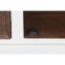 Kredenca DKD Home Decor Bela Temno rjava Mangov les (180 x 46 x 83 cm)