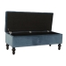 Banqueta DKD Home Decor 115 x 44 x 43 cm Azul Madeira