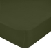 Lençol de baixo ajustável HappyFriday BASIC Verde-escuro 160 x 200 x 32 cm