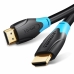 Kabel HDMI Vention Czarny Czarny/Niebieski 1,5 m