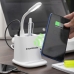 Kabelloses Ladegerät mit Halterung-Organizer und LED-Lampe USB 5 in 1 DesKing InnovaGoods