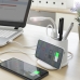 Kabelloses Ladegerät mit Halterung-Organizer und LED-Lampe USB 5 in 1 DesKing InnovaGoods