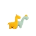 Jucărie de Pluș Crochetts Bebe Galben Dinozaur Girafă 30 x 24 x 10 cm 2 Piese