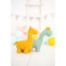 Jucărie de Pluș Crochetts Bebe Galben Dinozaur Girafă 30 x 24 x 10 cm 2 Piese
