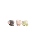 Jucărie de Pluș Crochetts Bebe Verde Gri Elefant Porc 30 x 13 x 8 cm 3 Piese