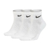 Calzini Sportivi Nike EVERYDAY CUSHIONED SX7667 100 B Bianco