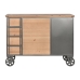 Cajonera Home ESPRIT Gris Natural Metal Abeto Vintage 104 x 34 x 76,5 cm