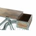 Consola DKD Home Decor Azul Hierro Madera de mango (195 x 40 x 91 cm)