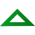 Derékszögű vonalzó Faber-Castell 566-32 Zöld