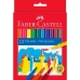 Sæt med Fiberpenne Faber-Castell Multifarvet (10 enheder)