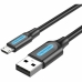 USB-kábel Vention Fekete 50 cm (1 egység)