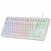 Tastatur og mus Mars Gaming MCPRGB3WES Hvid QWERTY