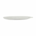 Tray White MDF Wood Leaf of a plant 49 x 2,7 x 17,3 cm Decoration (6 Units)