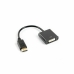 Adaptateur DisplayPort vers DVI Lanberg AD-0007-BK Noir 10 cm