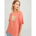 Camiseta de Manga Corta Mujer Jack & Jones Jxpaige Naranja