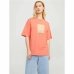 Damen Kurzarm-T-Shirt Jack & Jones Jxpaige Orange