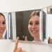 Espejo para baño con luz LED y visión 360º InnovaGoods