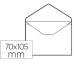 Enveloppen Liderpapel SB03 Wit Papier 70 x 105 mm (5 Stuks)