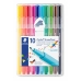 Комплект Химикали с Филц Staedtler 338 SB10 (10 Части)