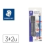 Постоянный маркер Staedtler 308 SBK3P2 Чёрный (3 Предметы)