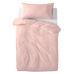 Funda de almohada HappyFriday Basic Rosa claro 50 x 75 cm