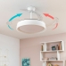 Ventilateur de Plafond avec Lumière LED et 4 Pales Rétractables Blalefan InnovaGoods Blanc 72 W Ø49,5-104 cm