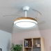 Ventilator de tavan cu lumină LED și 4 palete retractabile Blalefan InnovaGoods Lemn 72 W Ø49,5-104 cm