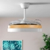 Loftsventilator med LED-lys og 4 foldbare vinger Blalefan InnovaGoods Træ 72 W Ø49,5-104 cm