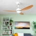 Deckenventilator mit LED-Licht und 3 ABS-Flügeln Wuled InnovaGoods Holz 36 W 52