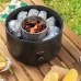 Barbecue Charbon de Bois sans Fumée Portable CleanQ InnovaGoods