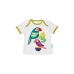 T-Shirt met Korte Mouwen voor kinderen HappyFriday Moshi Moshi Pretty Parrots Multicolour 6-9 Maanden