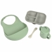 Dinnerware Set Béaba Green 4 Pieces Silicone