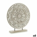 Figura Decorativa Mandala Branco 7 x 49 x 44 cm (6 Unidades)