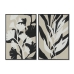 Slika Home ESPRIT Bijela Crna Bež Biljni list gradski 63 x 4,3 x 93 cm (2 kom.)