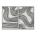 Malba Home ESPRIT Černý Béžový Moderní/jazz 83 x 4,5 x 123 cm (2 kusů)