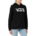 Damen Sweater mit Kapuze Vans Drop v Logo Schwarz