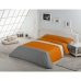 Dekbedovertrek set Alexandra House Living Parelgrijs Oker Bed van 105 3 Onderdelen