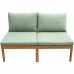 Havesofa Alma Brun Grøn Akacie 124 x 70 x 77,5 cm