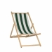 Ligstoel Jardin Prive Cancale Riscas Branco/Verde madeira de faia (132 x 55 x 35 cm)