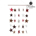 Decoración Colgante Rojo Estrellas 52 cm Plástico Navidad