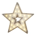 Vánoční hvězda EDM 71739 25,5 X 27,2 CM Dřevo (3 kusů)