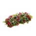 Portavelas Navideño Rojo Multicolor Plástico Foam Piñas 31 x 14 x 8 cm