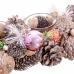 Kerstkaarshouder Wit Roze Plastic Foam Ananas 38 x 15 x 8,5 cm