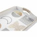 Set pladnjeva DKD Home Decor Bijela Crna zlatan Drvo MDF 40 x 30 x 6 cm (2 kom.) (12 kom.)