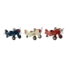 Vehicle DKD Home Decor Ornamental Little Plane Vintage 17,5 x 18 x 10 cm (3 Units)