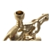 Candelabro DKD Home Decor Dourado Resina Alumínio Leopardo Tropical Candelabro 25 x 6 x 14 cm