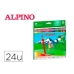 Lápices de colores Alpino AL013658 Multicolor Borrable 24 Piezas (24 Piezas)