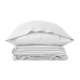 Parure de couette Alexandra House Living Qutun Blanc Lit king size 4 Pièces