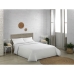 Parure de couette Alexandra House Living Qutun Blanc Lit king size 4 Pièces